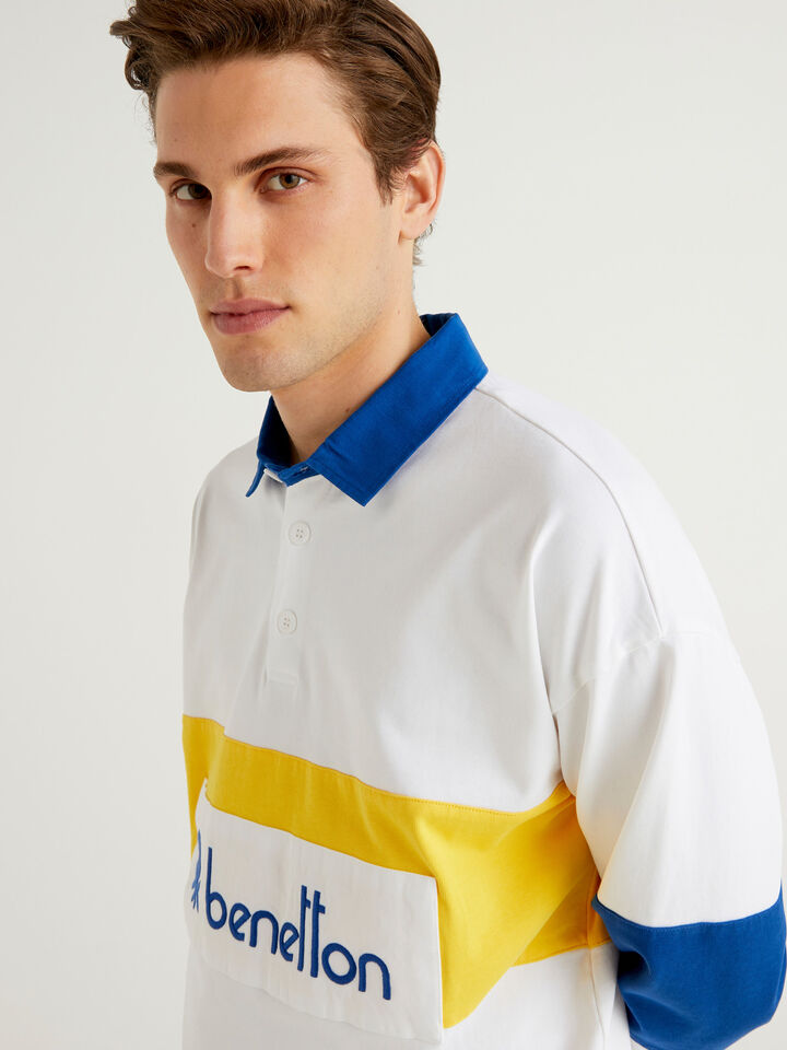 Rugby polo in organic cotton image number 5